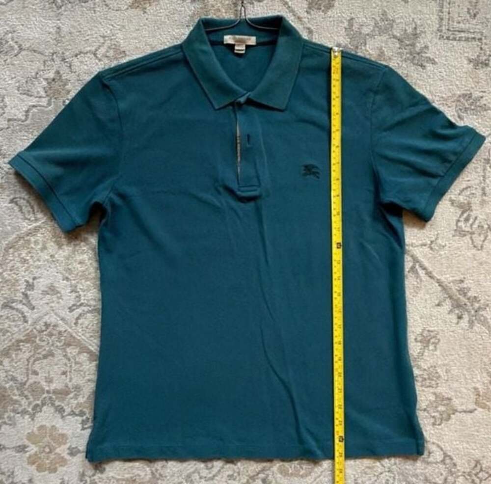 Burberry Teal Green Polo Shirt